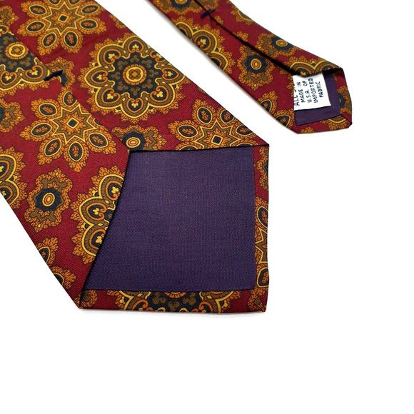 Hunting Horn Classics Mens Necktie Vintage Accessory Office Work Casual Dad Gift - Picture 4 of 5